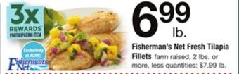 ACME Fisherman's net fresh tilapia fillets offer