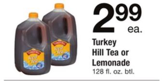 ACME Turkey hill tea or lemonade offer