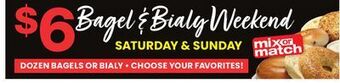 ACME Bagel & bialy weekend offer