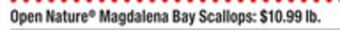 ACME Open nature® magdalena bay scallops offer
