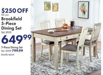 Boscov's Brookfield 5-piece dining set offer