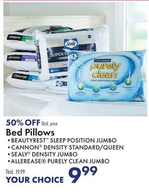 Boscov's Bed pillows offer