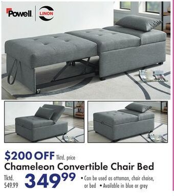 Boscov's Chameleon convertible chair bed offer