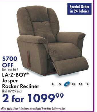 Boscov's La-z-boy® jasper rocker recliner offer