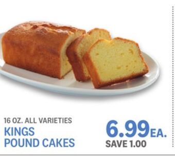 Kings Food Markets Kings pound cakes offer