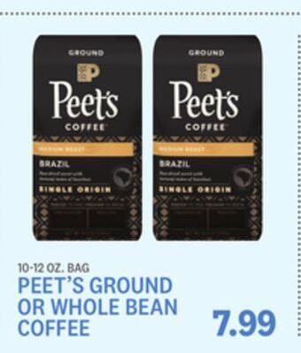 Kings Food Markets Peet's ground or whole bean coffee offer