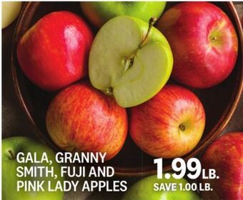 Kings Food Markets Gala, granny smith, fuji and pink lady apples offer