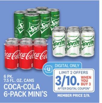 Kings Food Markets Coca-cola 6-pack mini's offer