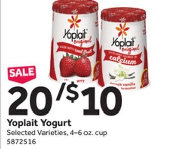 Stop&Shop Yoplait yogurt offer