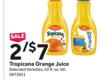Stop&Shop Tropicana orange juice offer