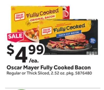 Stop&Shop Oscar mayer fully cooked bacon offer