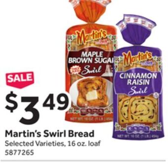 Stop&Shop Martin's swirl bread offer