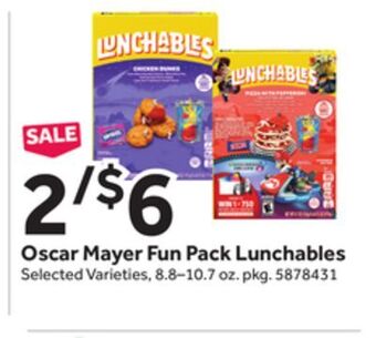 Stop&Shop Oscar mayer fun pack lunchables offer