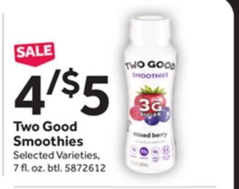 Stop&Shop Two good smoothies offer