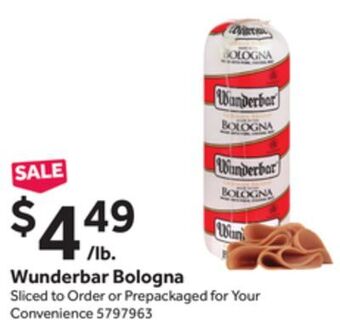 Stop&Shop Wunderbar bologna offer