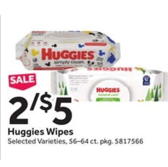 Stop&Shop Huggies wipes offer