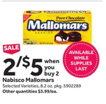 Stop&Shop Nabisco mallomars offer