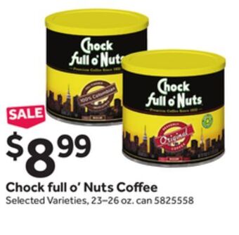 Stop&Shop Chock full o'nuts coffee offer
