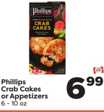 Weis Markets Phillips crab cakes or appetizers offer