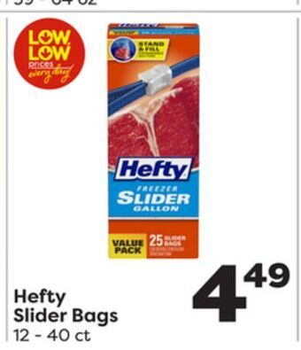 Weis Markets Hefty slider bags offer