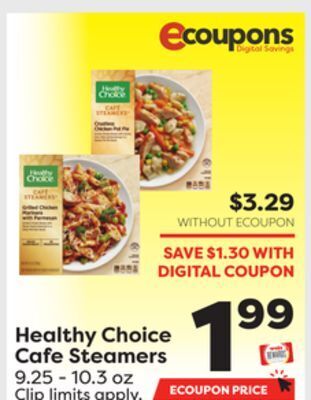Weis Markets Healthy choice cafe steamers offer