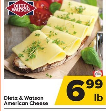 Weis Markets Dietz & watson american cheese offer