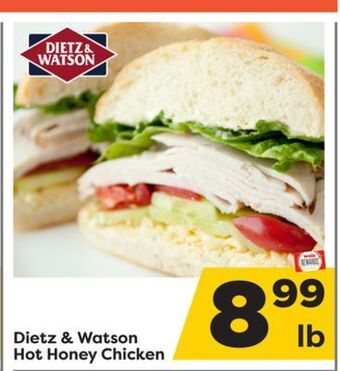 Weis Markets Dietz & watson hot honey chicken offer