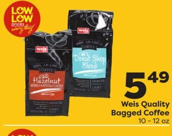 Weis Markets Weis quality bagged coffee offer