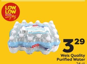 Weis Markets Weis quality purified water offer