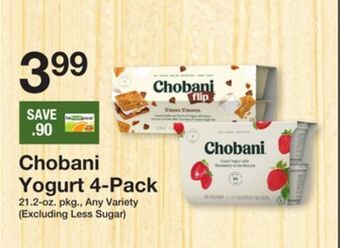 The Fresh Grocer Yogurt 4-pack offer