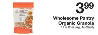 The Fresh Grocer Organic granola offer