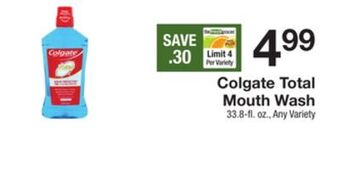 The Fresh Grocer Total mouth wash offer