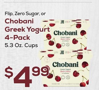 DeCicco & Sons Chobani greek yogurt 4-pack offer