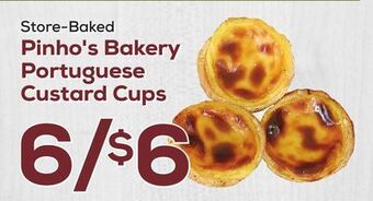 DeCicco & Sons Pinho's bakery portuguese custard cups offer