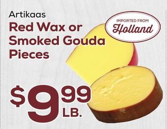 DeCicco & Sons Artikaas red wax or smoked gouda pieces offer