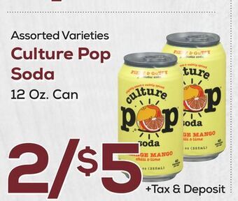 DeCicco & Sons Culture pop soda offer