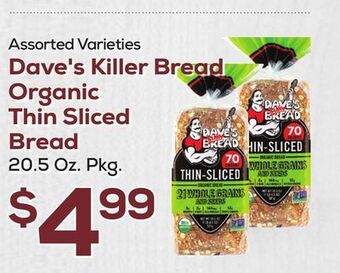 DeCicco & Sons Dave's killer bread organic thin sliced bread offer