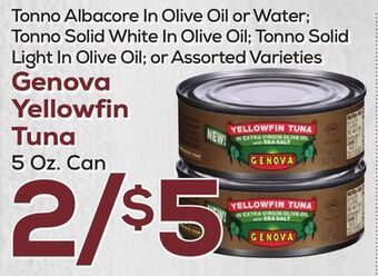 DeCicco & Sons Genova yellowfin tuna offer