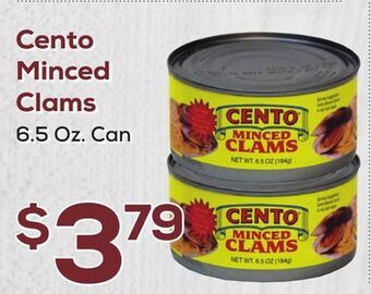 DeCicco & Sons Cento minced clams offer