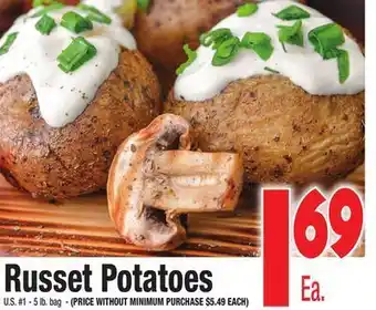 King Kullen Russet potatoes offer