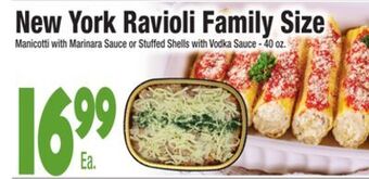 King Kullen New york ravioli family size offer