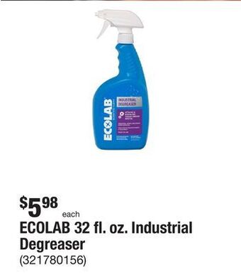 The Home Depot Ecolab 32 fl. oz. industrial degreaser offer