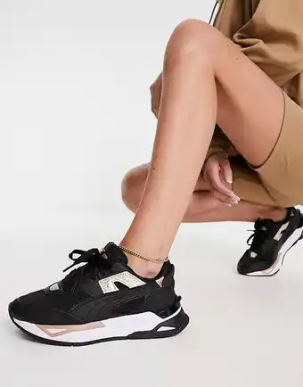 ASOS Puma mirage sport metal sneakers in black offer