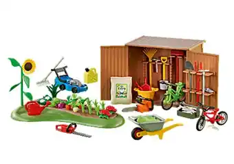 Playmobil 6558 tool shed with garden offer