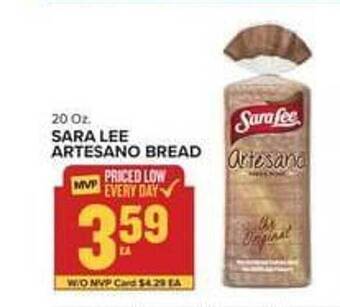 Food Lion Sara lee artesano bread offer