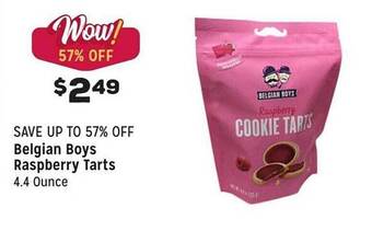 Grocery Outlet Belgian boys raspberry tarts offer
