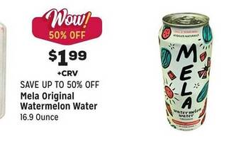 Grocery Outlet Mela original watermelon water offer
