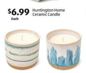 Aldi Huntington Home Ceramic Candle offer