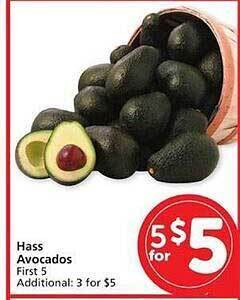 Vons Hass avocados offer