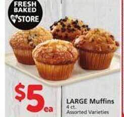 Vons Large muffins offer